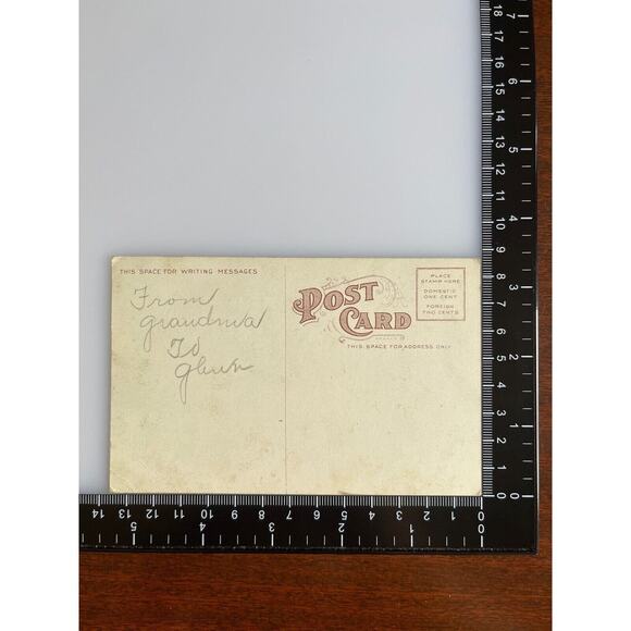 Antique Early 1900s Litho Ephemera Postcard First Baptist Church South Bend Inc - Picture 3 of 3